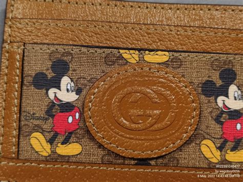 gucci mickey mouse card holder